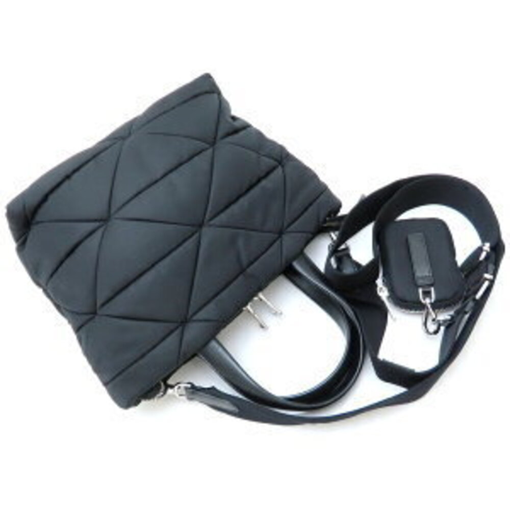 PRADA Padded Quilted Tote Bag Nero Black - Picture 3 of 8